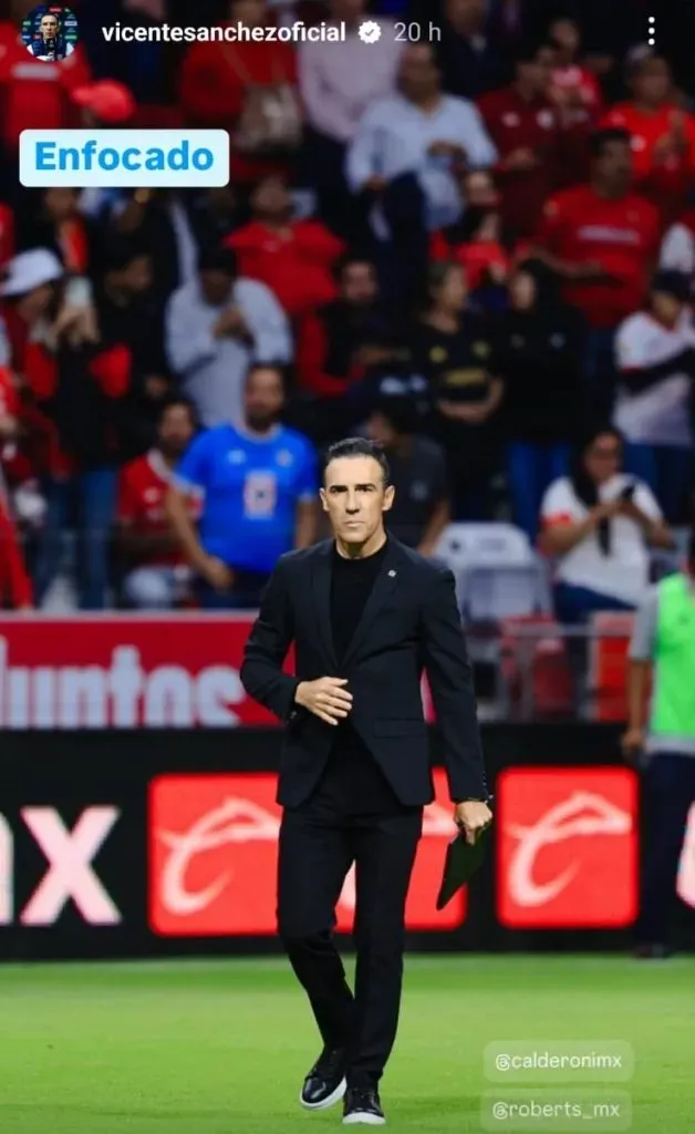 El último mensaje del DT de Cruz Azul en Instagram. (@vicentesanchezoficial)