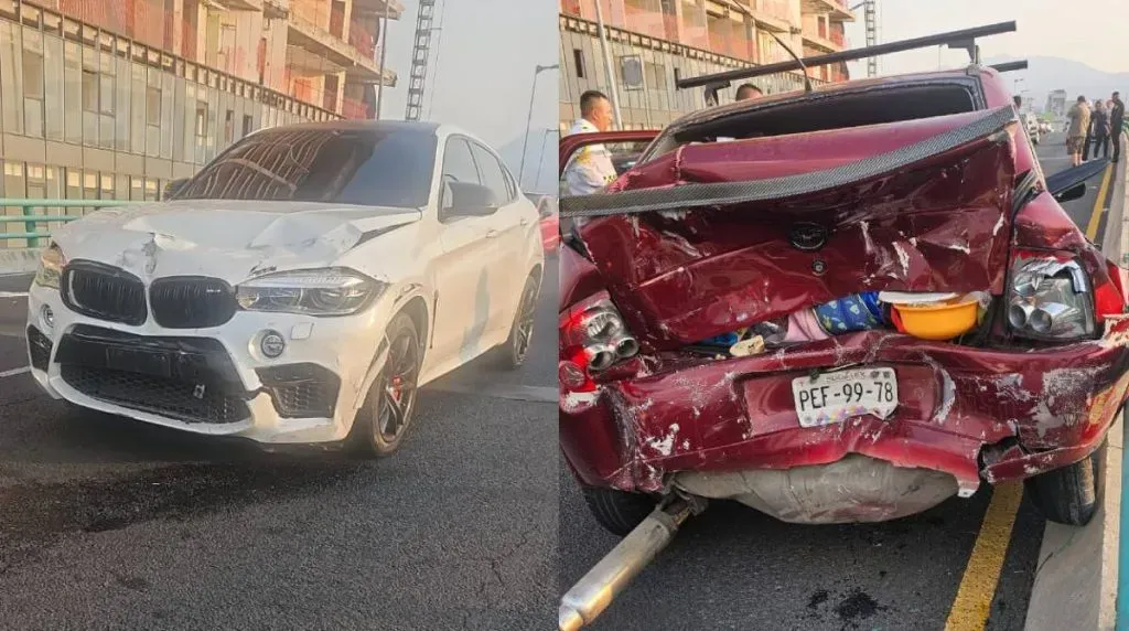 Así quedó el carro de Willer Ditta tras el accidente