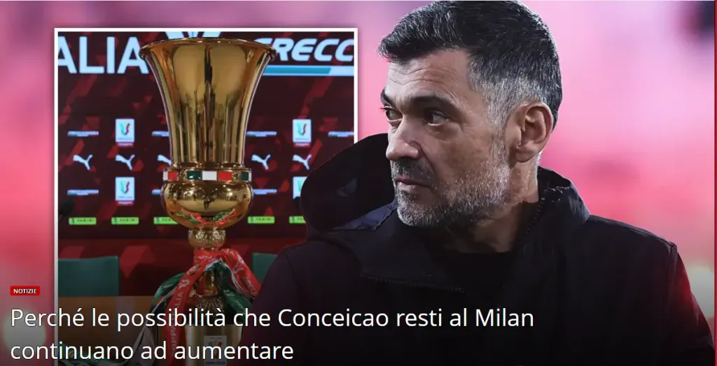 Publicación del medio partidario sempremilan.it