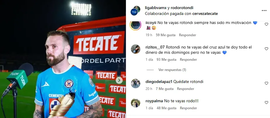 Instagram de Rotondi