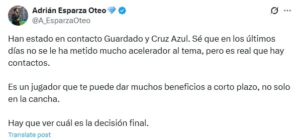 Información de Esparza Oteo