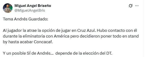 Información de Miguel Ángel Briseño