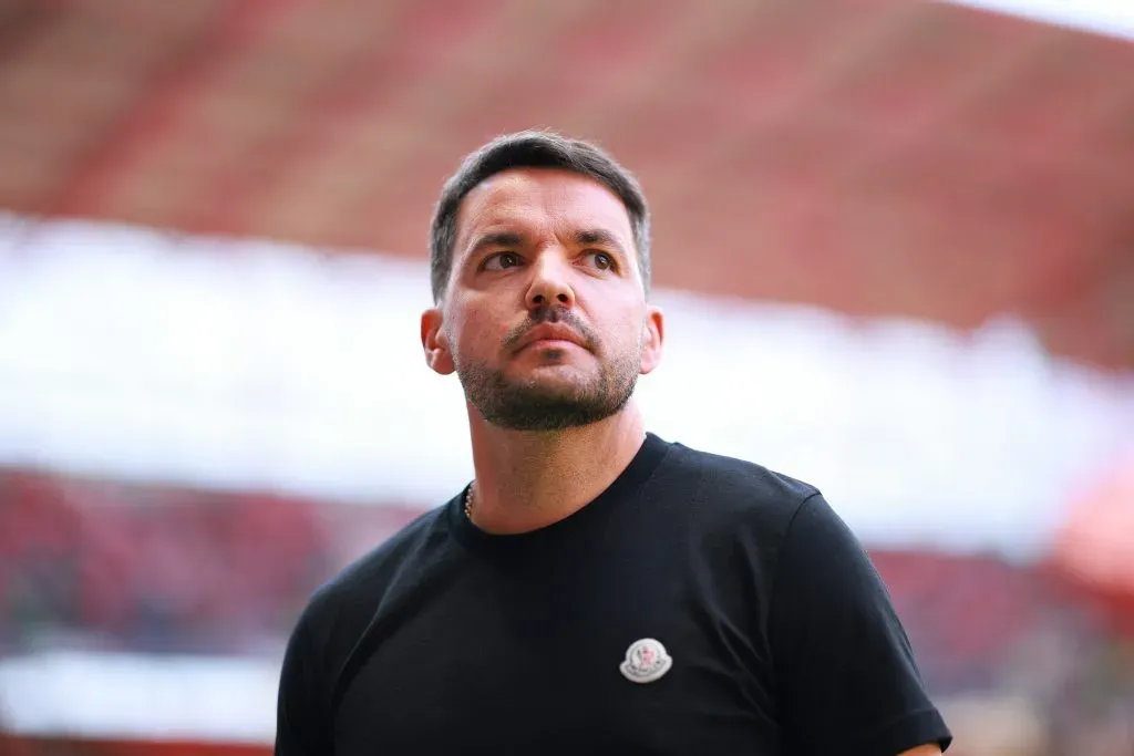 El gesto de compromiso de Nicolás Larcamón en Cruz Azul (Getty Images)