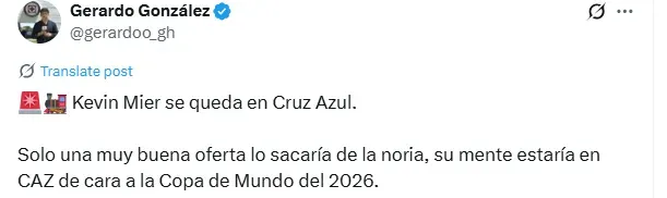 Información de Gerardo González