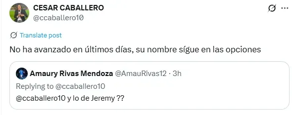 Información de César Caballero