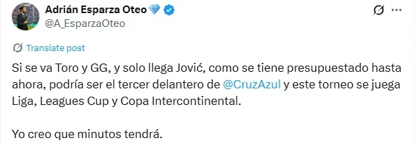 Información de Adrián Esparza Oteo en X