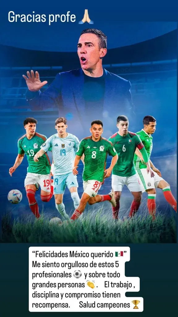 Publicación de Vicente Sánchez que replicó Jorge Sánchez