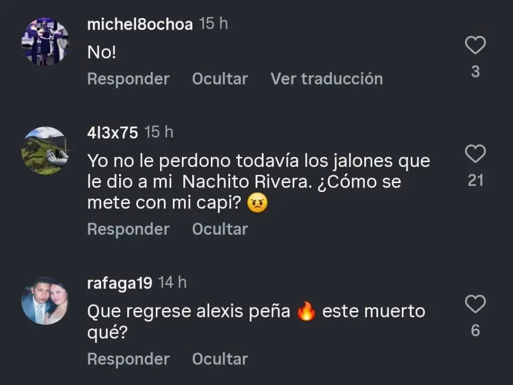 Comentarios sobre Ramón Juárez en las redes de Vamos Azul.
