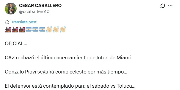 Información de Carlos Caballero