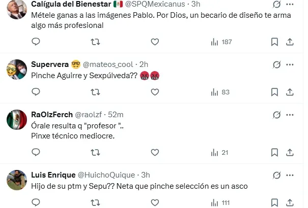 Reacciones de la afición a la NO convocatoria de Sepúlveda
