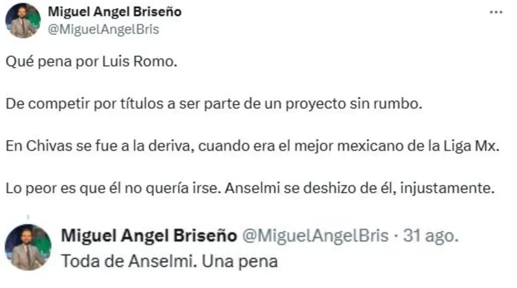 Señalan al culpable del pésimo momento que vive Luis Romo en Chivas (X)
