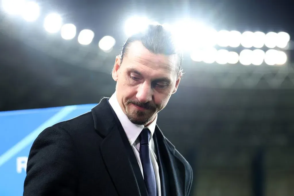 Zlatan Ibrahimovic fue clave para que Giménez siguiera en el AC Milan (Getty)