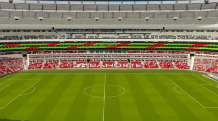 Nueva fachada del Estadio Azteca
