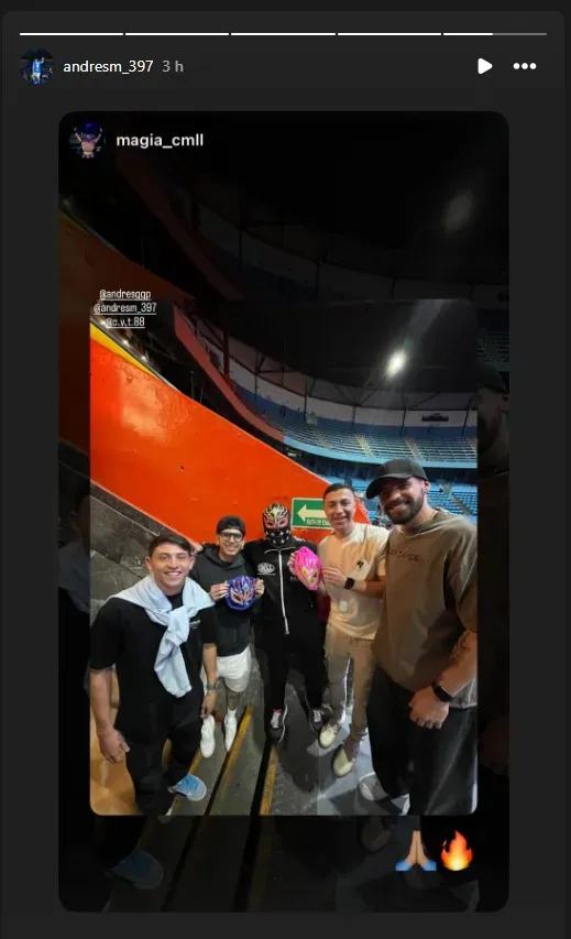 Andrés Montaño compartió otra de sus aficiones lejos del fútbol (Instagram @andresm_397)