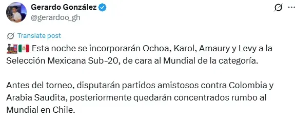 Información de Gerardo González