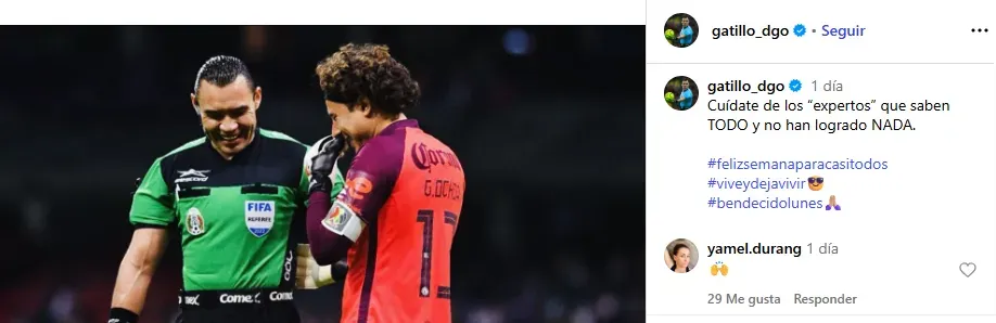 Imagen que publicó el Gato Ortiz en sus redes sociales