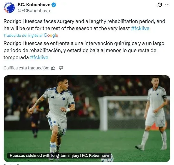 ¿Se pierde el Mundial? Se confirmó la lesión de Rodrigo Huescas (X)