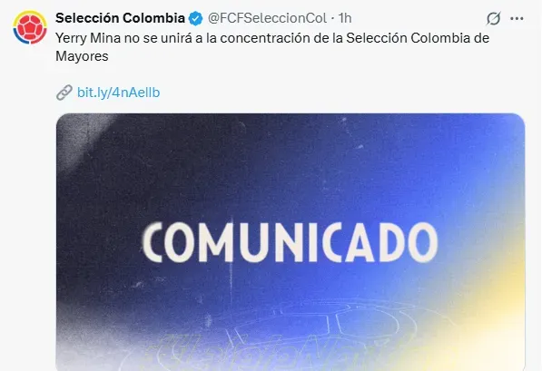 Comunicado de Colombia