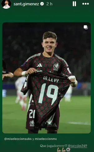 Publicación de Giménez en IG