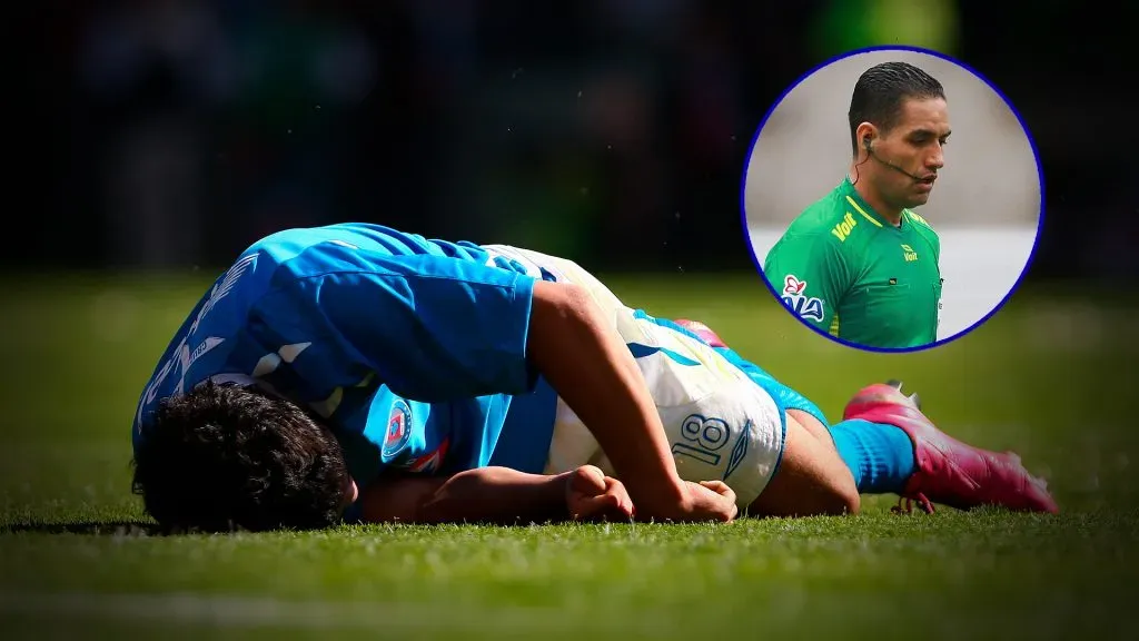 César Villaluz recibió una terrible falta en el área de Toluca, fue hospitalizado y el árbitro no marcó penal. (JAMMEDIA)