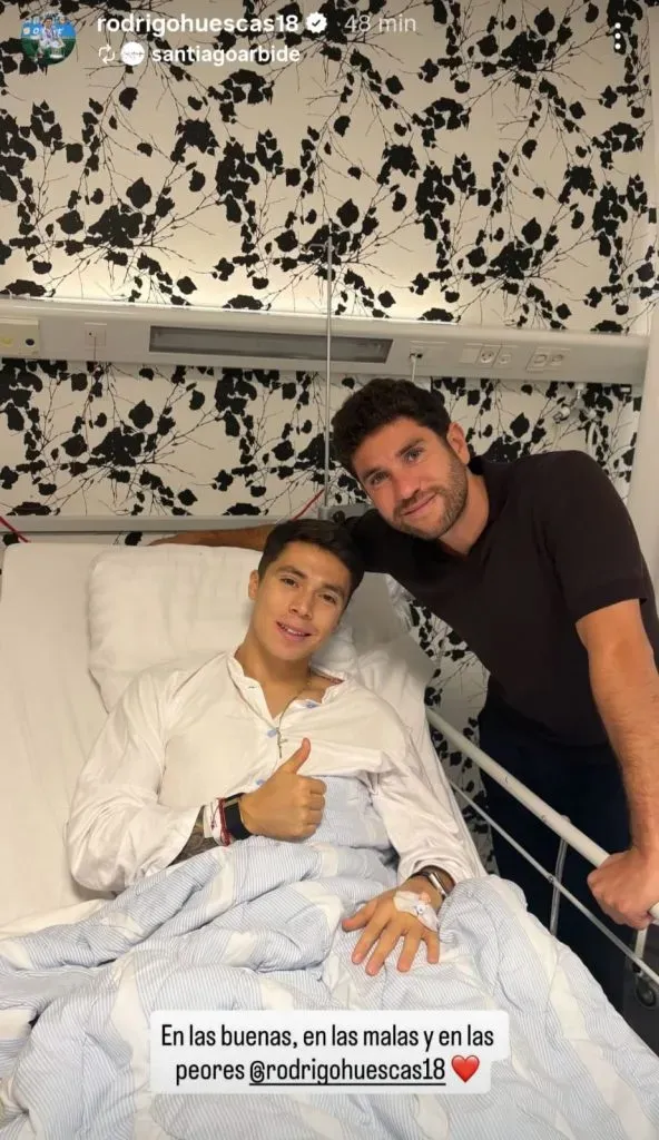 Rodrigo Huescas fue operado. (@rodrigohuescas18)