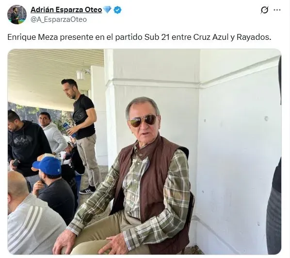 Enrique Meza estuvo presente en la victoria de Cruz Azul Sub-21 (X)