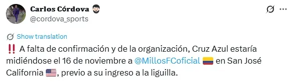 Información de Carlos Córdova
