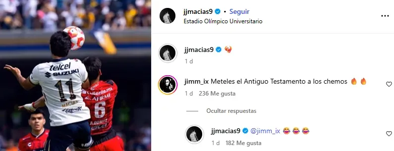 Publicación de JJ Macías