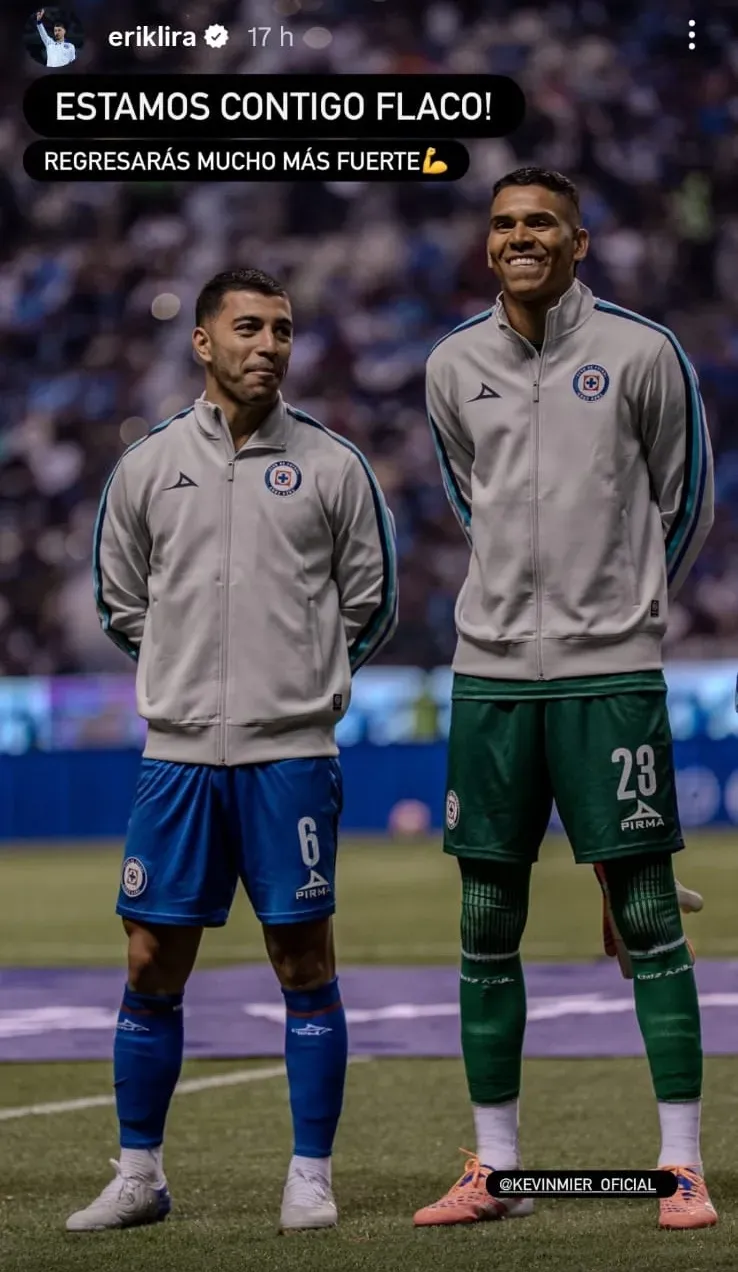 Storie de Erik Lira para Kevin Mier.