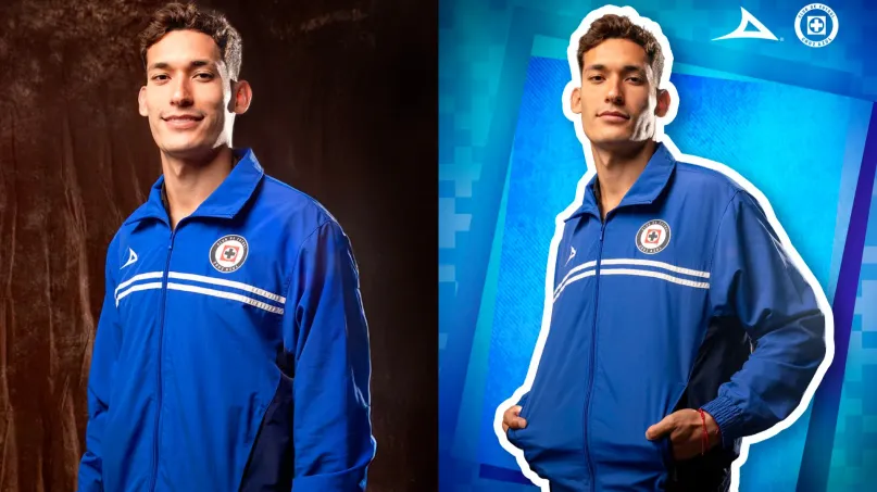 El defensor posa con la nueva indumentaria de Cruz Azul (Pirma).