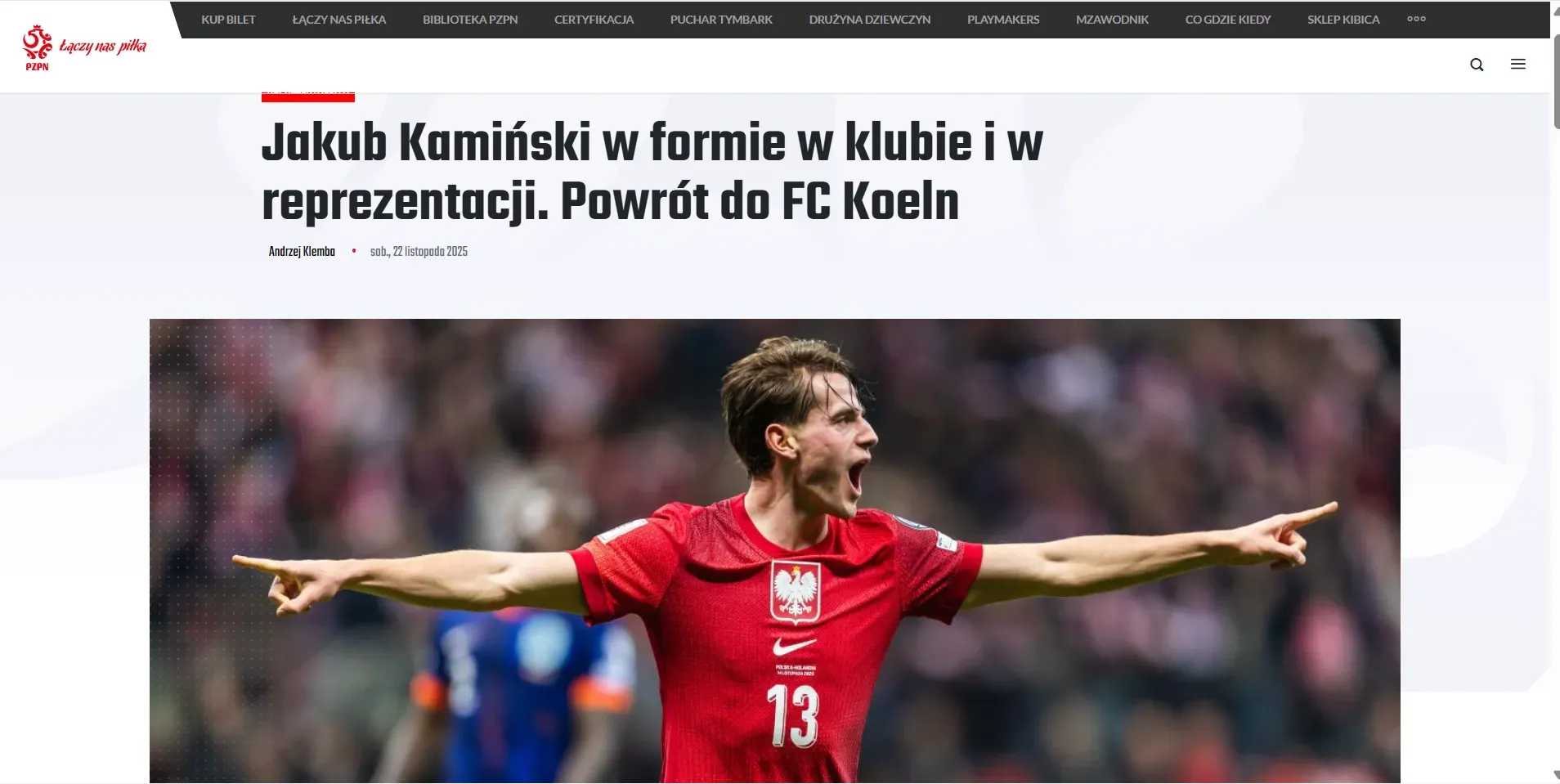 Desde la Selección de Polonia destacaron a un futbolista que cambió de club. (Laczy nas pilka)