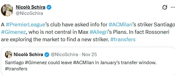 Información de Nicolo Schira