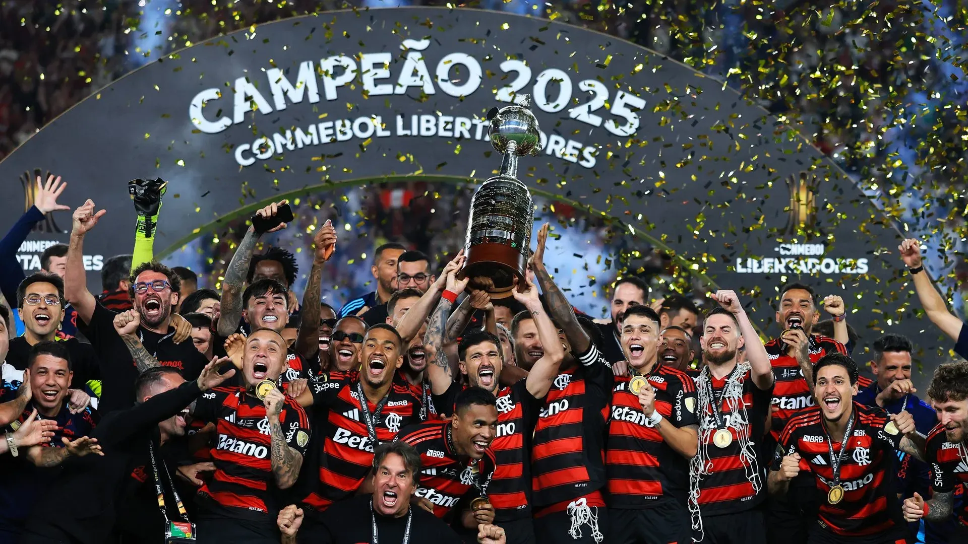 El Mengao consiguió la cuarta Copa Libertadores de su historia después del gol en solitario de Danilo ante el Palmeiras. (Getty Images)