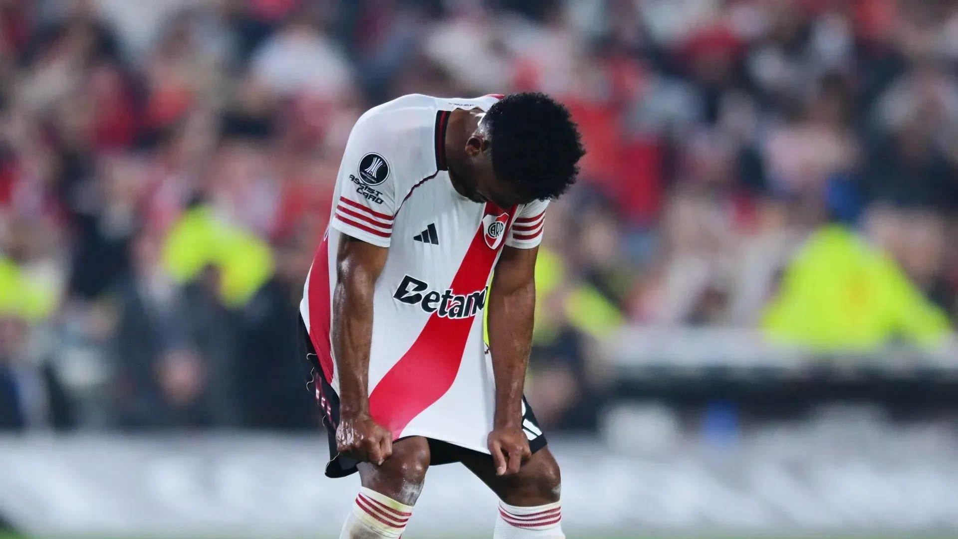 Miguel Borja salió de River tras tres años y 62 goles en 159 partidos. (Getty Images)