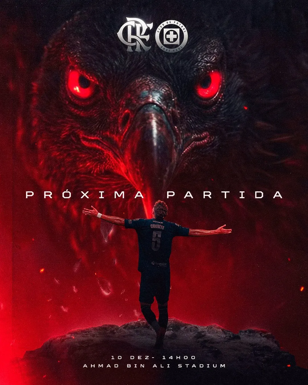 Flamengo promocionó con Orozco Chiquete el partido ante Cruz Azul. (@Flamengo)