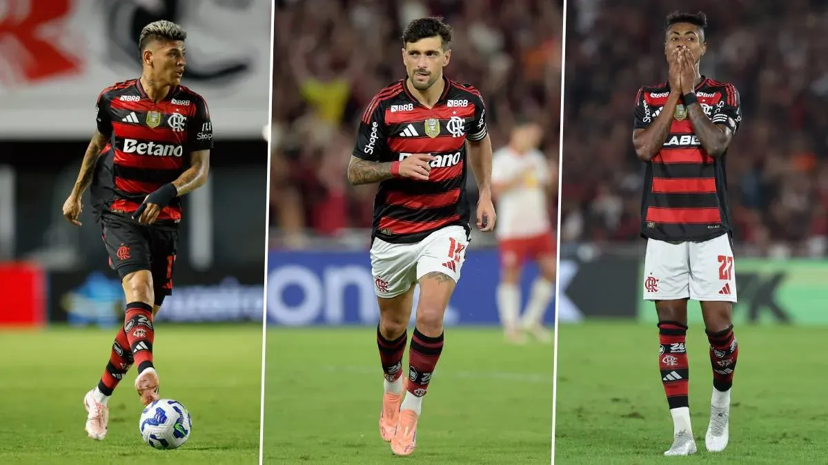 Bruno Henrique, Georgian de Arrascaeta y Bruno Henrique, los jugadores clave de Flamengo. (Getty Images)