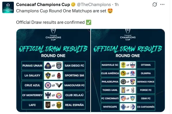 Primera ronda de la Concachampions 2026