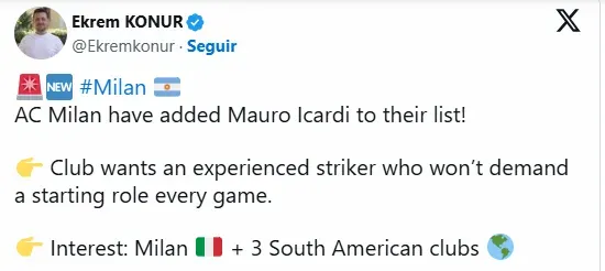 Información de Konur en X