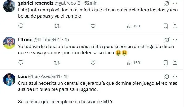 La reacción de la afición a la posible salida de Willer Ditta (X)