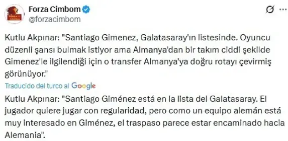 Información del periodista Kutlu Akpinar