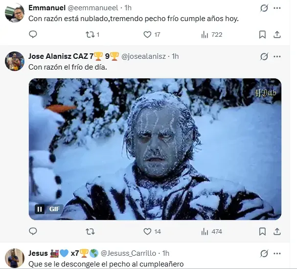 Reacciones a la publicación de Cruz Azul