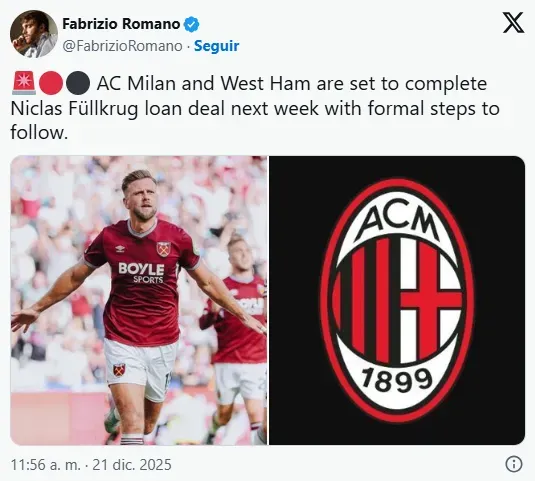 Información de Fabrizio Romano