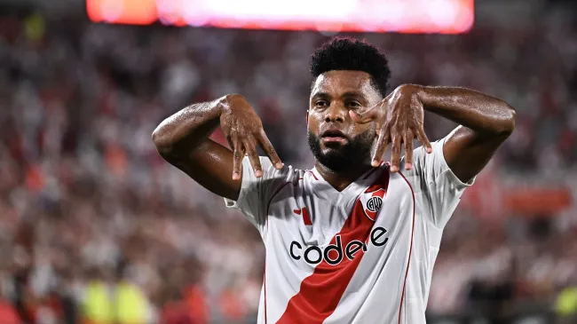 Miguel Borja llega a México con 8 goles en 48 partidos disputados durante 2025. (Getty Images)