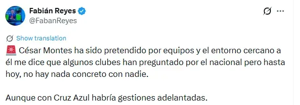 Información de Fabián Reyes