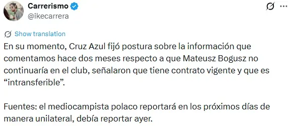 Información de Ike Carrera