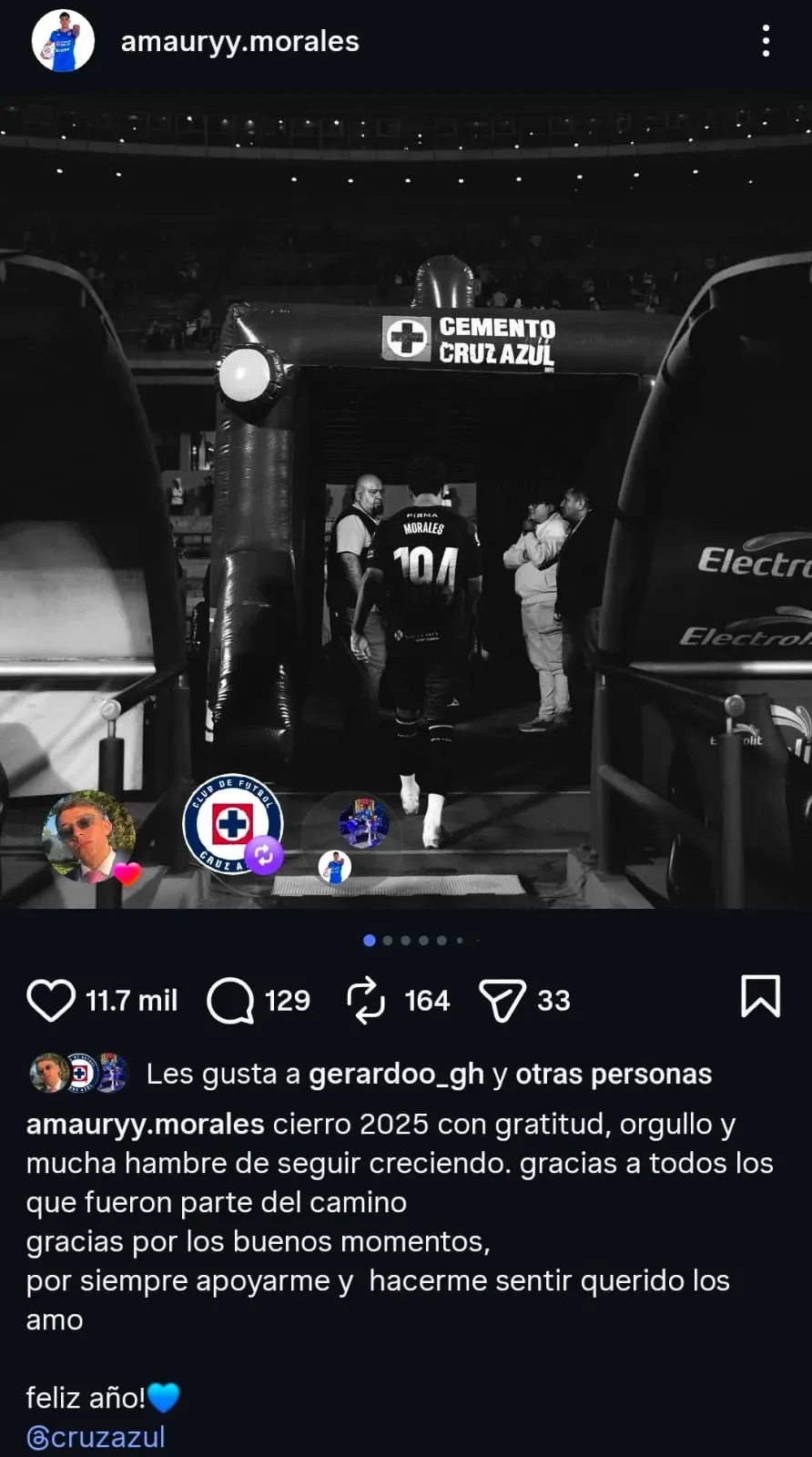 El mensaje de Amaury Morales por Año Nuevo. (amauryy.morales)