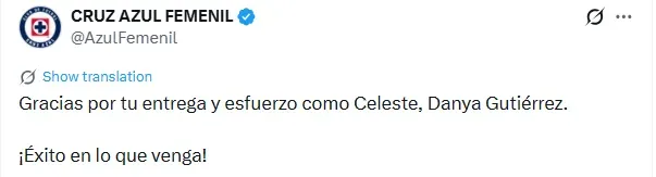 Nueva baja en Cruz Azul femenil