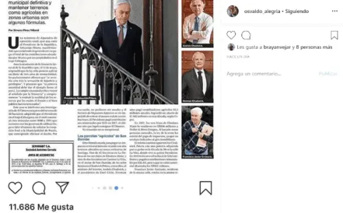 El PF comparte recorte de prensa que habla de contribuciones impagas de la clase política y empresarial