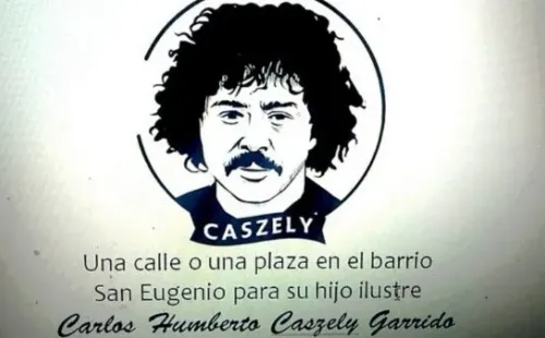 Afiche de la campaña para Carlos Caszely.