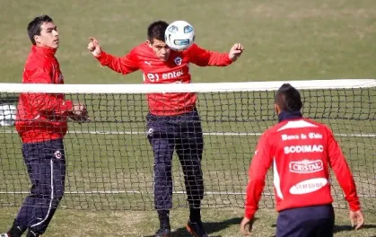 Paredes y Muñoz entrenando juntos en Mendoza